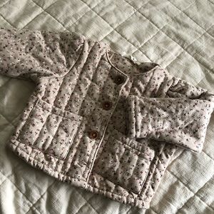 18m quilted crop button up jacket Jessica Simpson